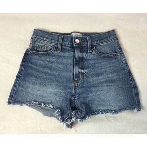 Universal Thread High Rise Shortie Short Womens size 0 Denim Shorts